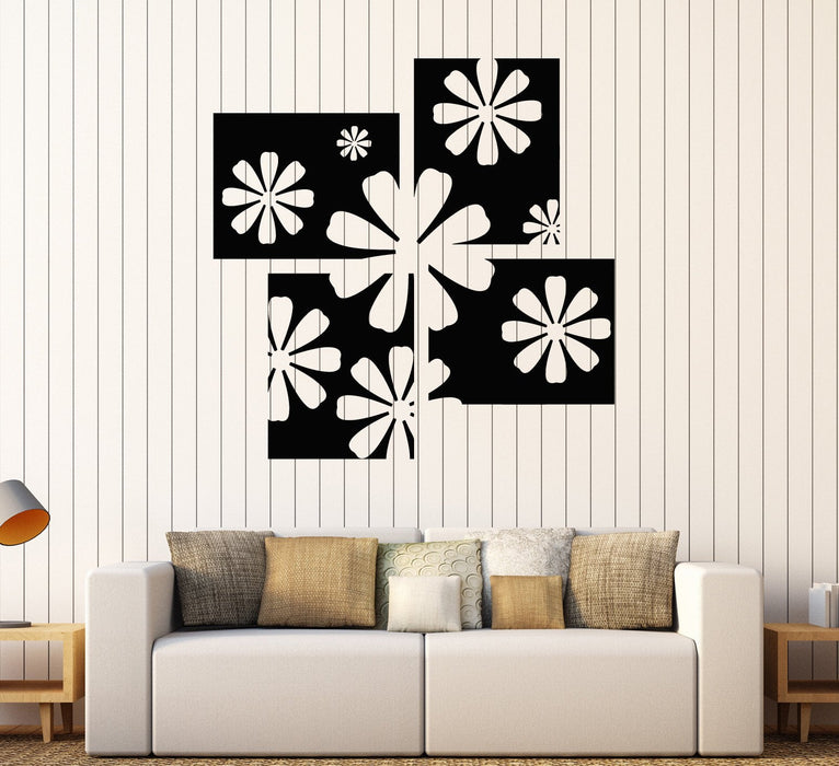 Vinyl Wall Decal Floral Art Room Flower House Interior Stickers Unique Gift (ig4341)