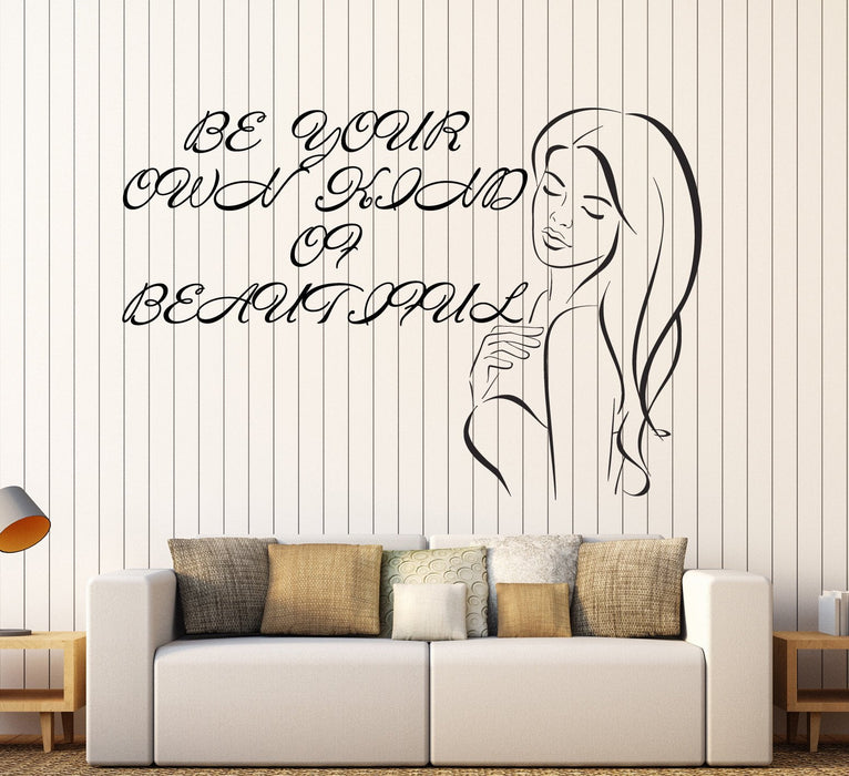 Vinyl Wall Decal Beauty Salon Woman Fashion Style Girl Room Stickers Unique Gift (ig4042)