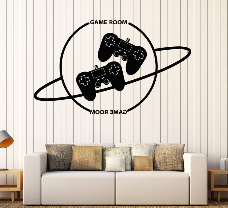 Vinyl Wall Decal Game Room Gamer Video Games Joysticks Stickers Unique Gift (ig4315)