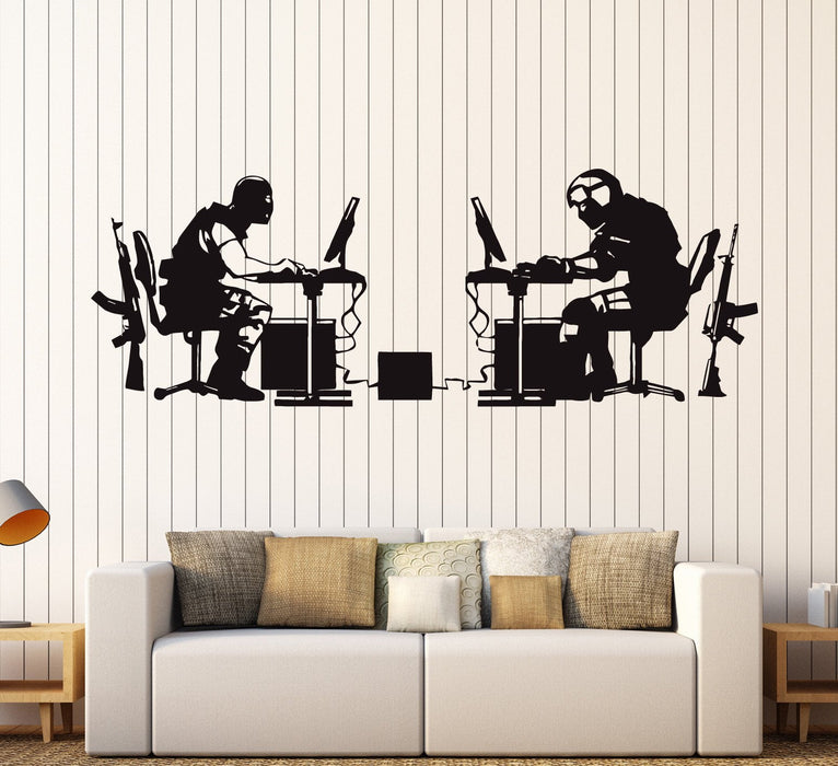 Vinyl Wall Decal Gamer Battle Video Game Gaming Stickers Unique Gift (ig3859)