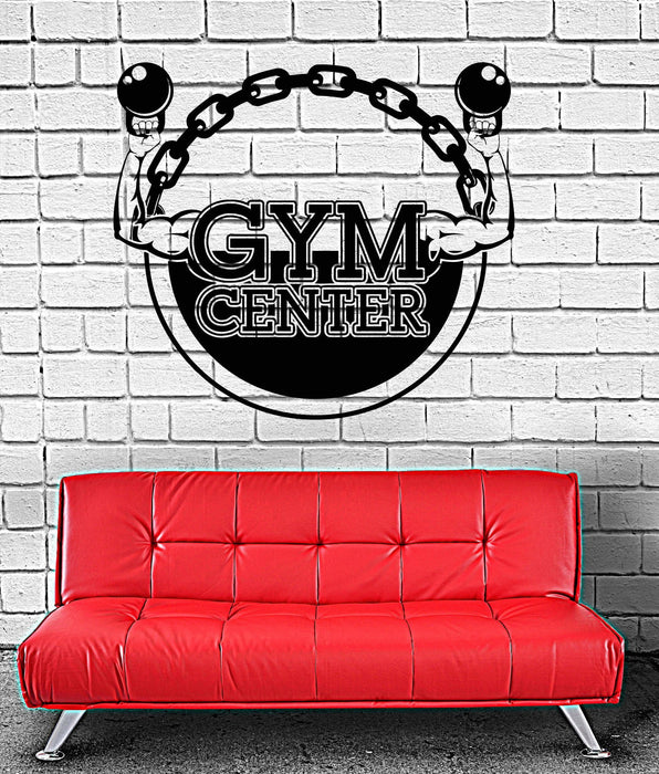 Vinyl Wall Decal Gym Center Bodybuilding Fitness Sport Stickers Unique Gift (ig4225)