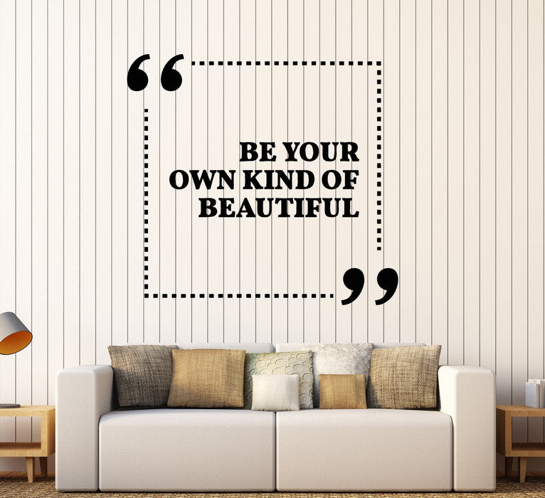 Autocollant mural en vinyle avec citation inspirante pour chambre de fille, salon de beauté, cadeau unique (ig3777)