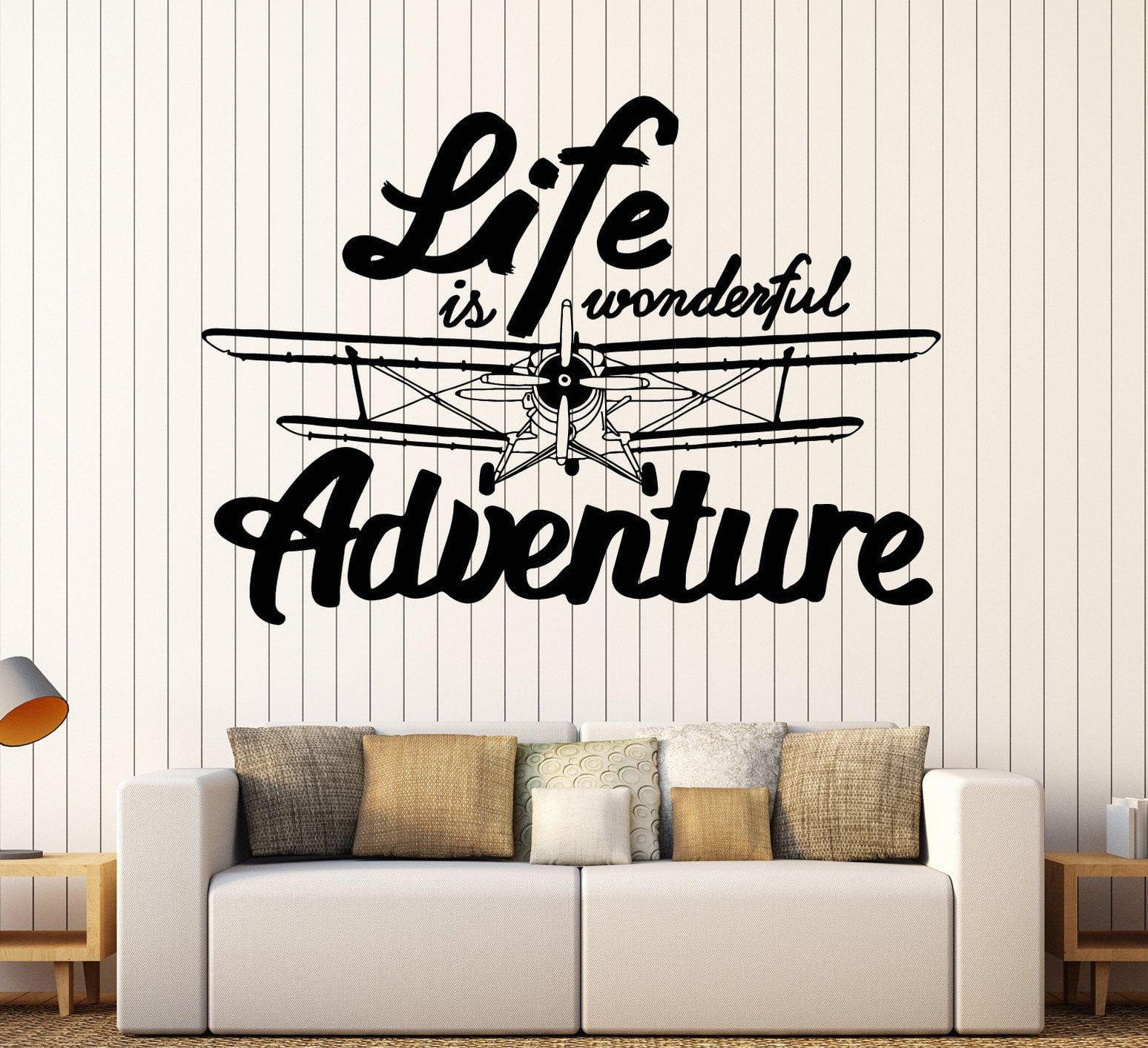 Vinyl Wall Decal Inspired Quote Adventure Home Art Decor Stickers Uniq ...