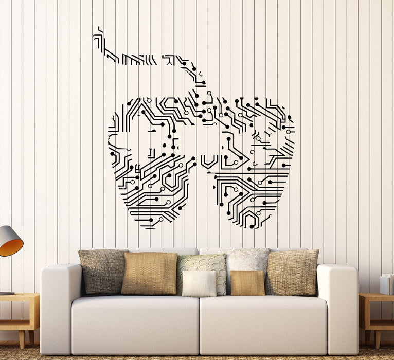 Vinyl Wall Decal Joystick Chip Video Game Playroom Stickers Unique Gift (ig4021)