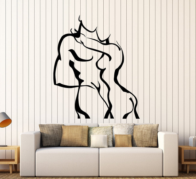 Vinyl Wall Decal Love Couple Bedroom Decor Stickers Unique Gift (ig3907)