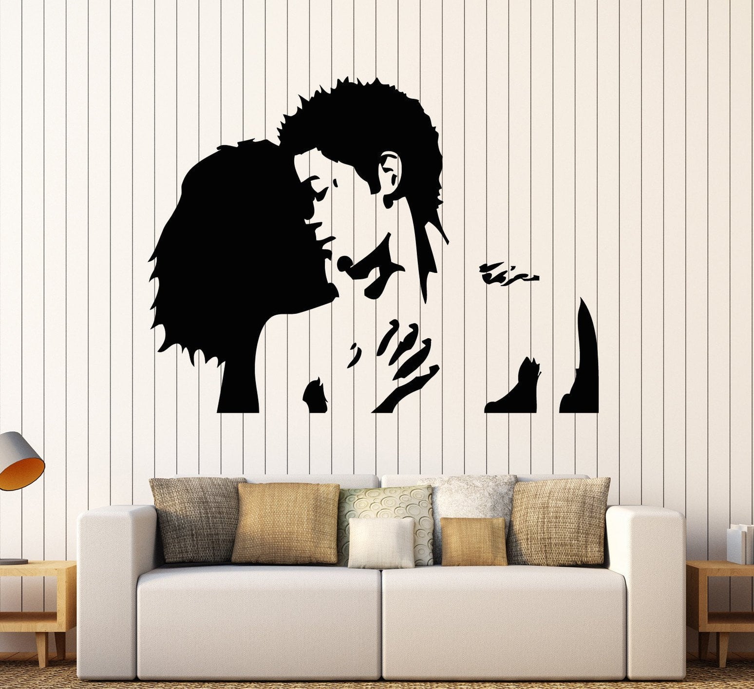 Vinyl Wall Decal Love Couple Romantic Bedroom Art Stickers Unique Gift ...