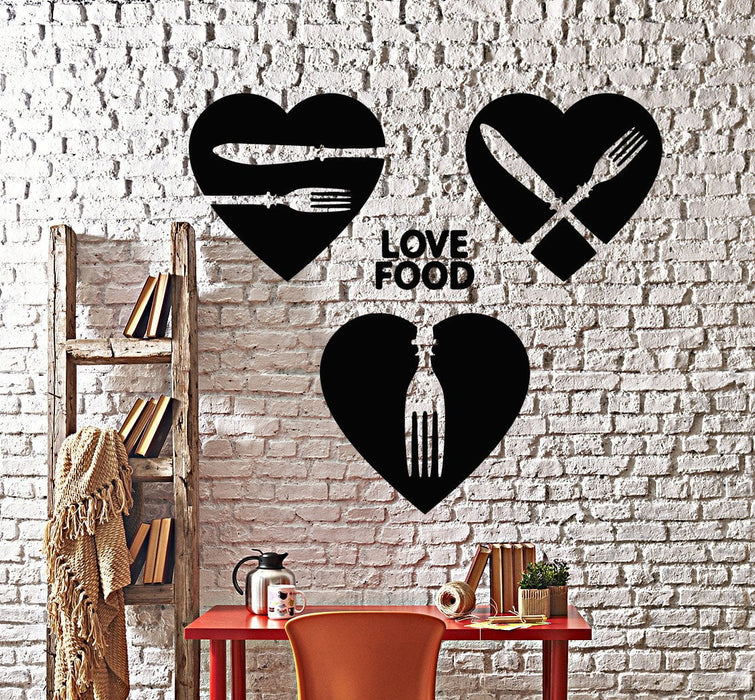 Vinyl Wall Decal Kitchen Decor Food Restaurant Cafe Chef Cook Stickers Unique Gift (ig4190)