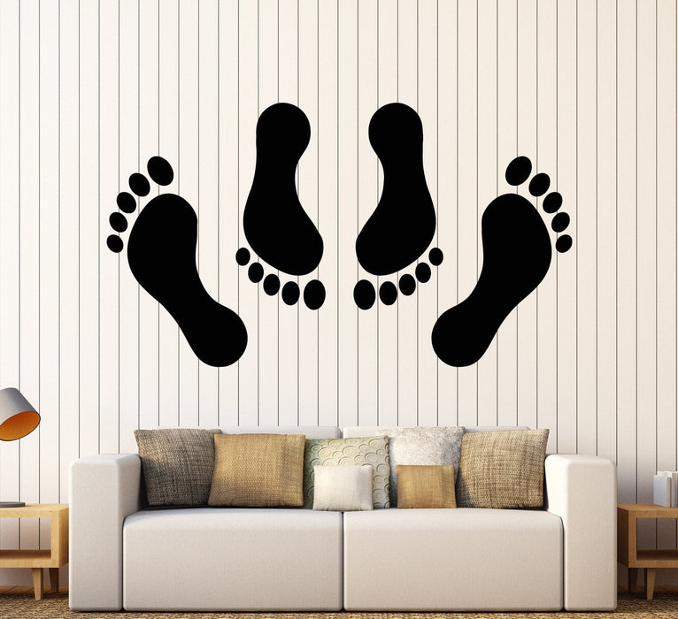 Виниловые наклейки на стену следы для взрослых Декор Любовь Спальня Наклейки Уникальный подарок (ig3883)