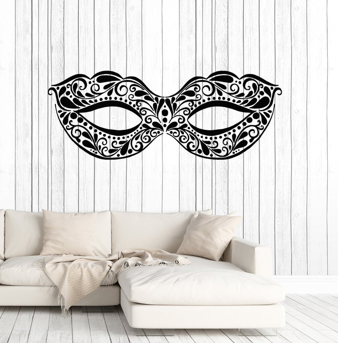 Vinyl Wall Decal Masquerade Mask Ball Dancing Party Festival Stickers Unique Gift (ig4947)