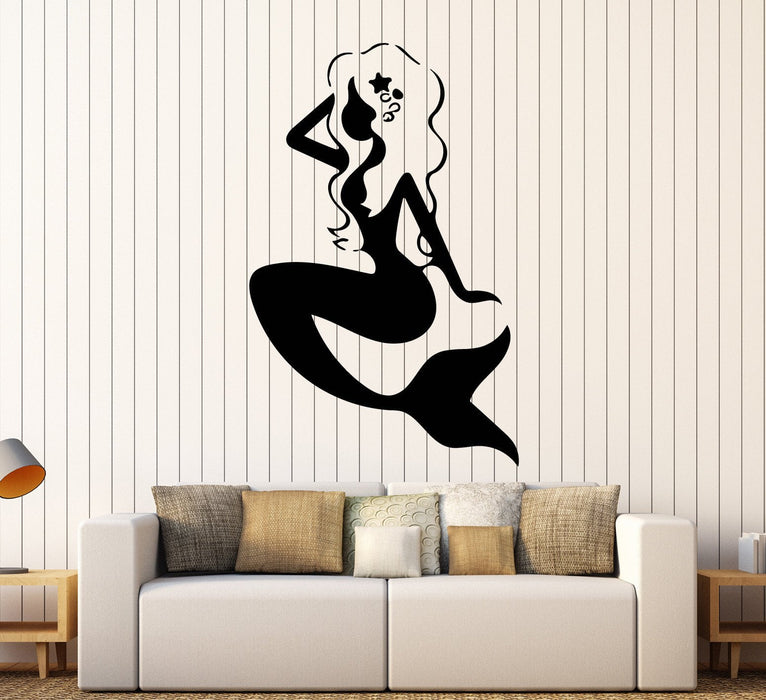 Vinyl Wall Decal Mermaid Fantasy Art Girl Room Stickers Unique Gift (ig3915)