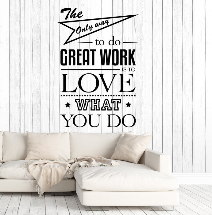 Vinyl Wall Decal Office Quote Art Motivation Decor Stickers Murals Unique Gift (ig4689)