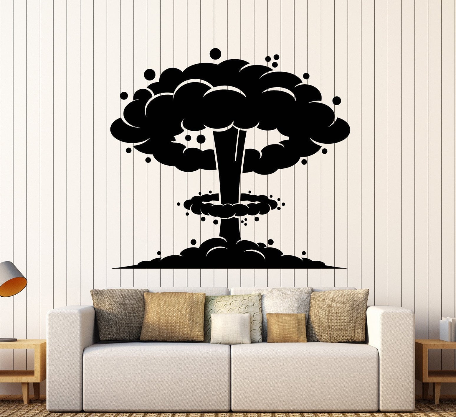 Vinyl Wall Decal Nuclear Explosion Catastrophe Stickers Mural Unique G ...
