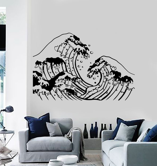 Vinyl Wall Decal Ocean Wave Sea Marine Home Decoration Stickers Unique Gift (ig4510)