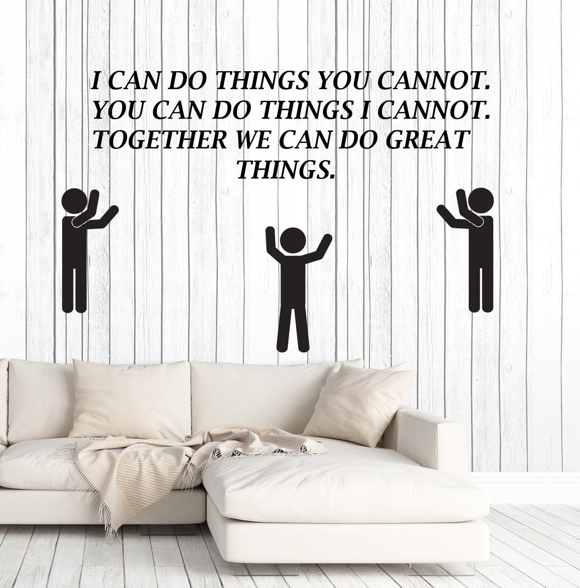 Vinyl Wall Decal Motivation Quote Office Team Teamwork Inspire Sticker ...