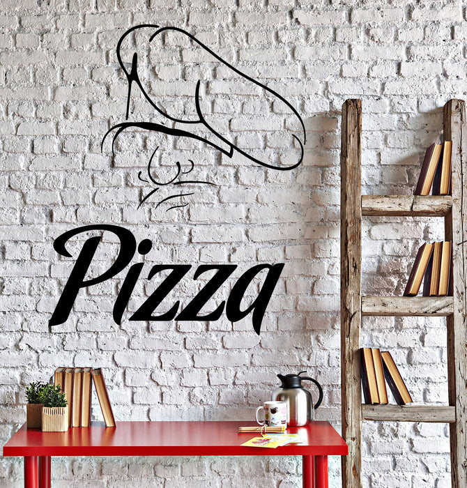 Vinyl Wall Decal Italian Pizza Chef Restaurant Stickers Mural Unique Gift (ig4233)