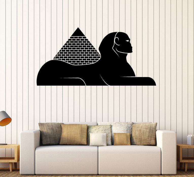 Vinyl Wall Decal Egyptian Pyramids Sphinx Egypt Stickers Unique Gift (ig4141)