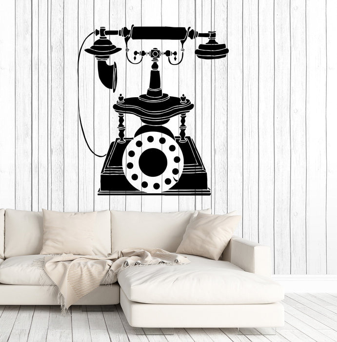 Vinyl Wall Decal Retro Phone Vintage Style Home Decoration Stickers Unique Gift (ig4888)