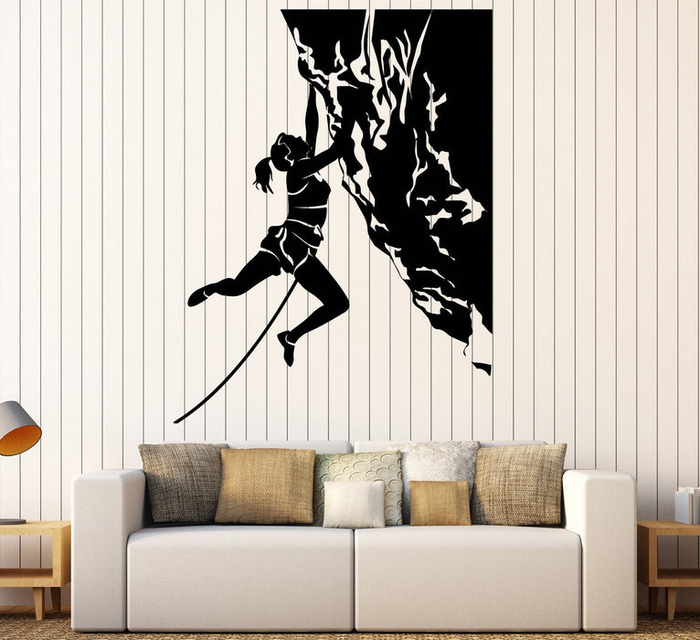 Autocollant mural en vinyle pour grimpeur, sports extrêmes, cadeau unique (ig3882)
