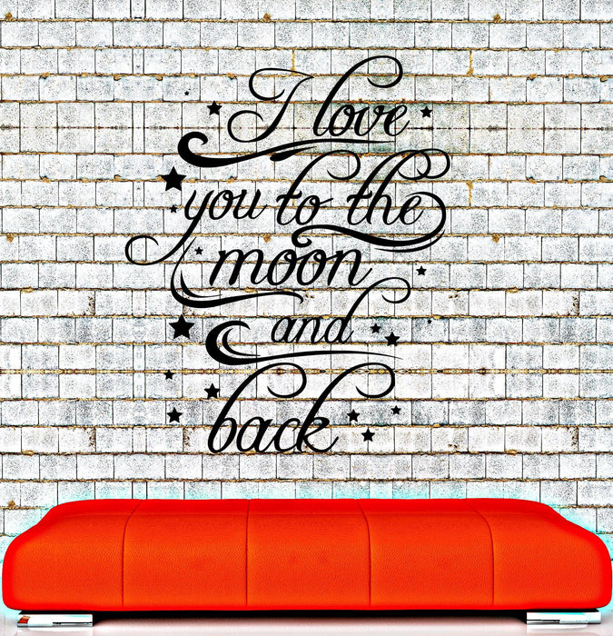 Vinyl Wall Decal Quote Love Romantic Room Decor Interior Stickers Unique Gift (ig4241)