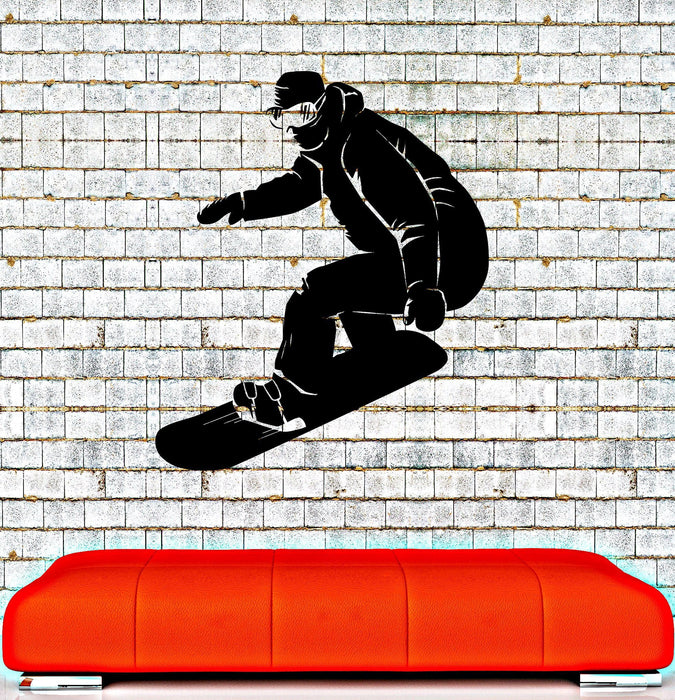 Vinyl Wall Decal Snowboarder Extreme Sport Snowboarding Stickers Unique Gift (ig4213)