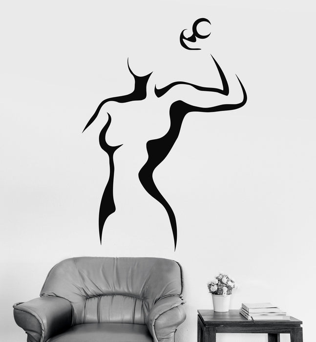 Vinyl Wall Stickers Fitness Girl Woman Healthy Lifestyle Sports Decal Unique Gift (177ig)