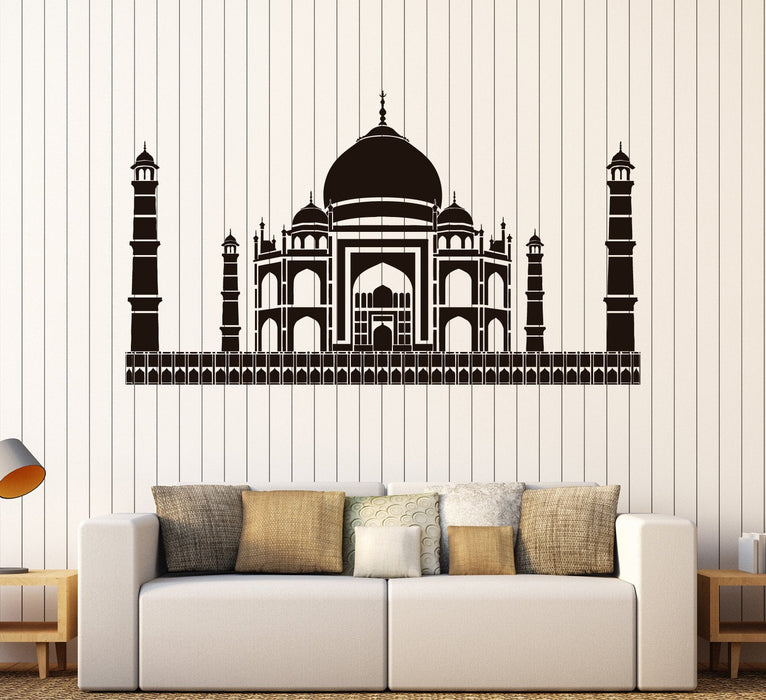 Vinyl Wall Decal Taj Mahal Architecture Mosque India Stickers Unique Gift (ig4061)