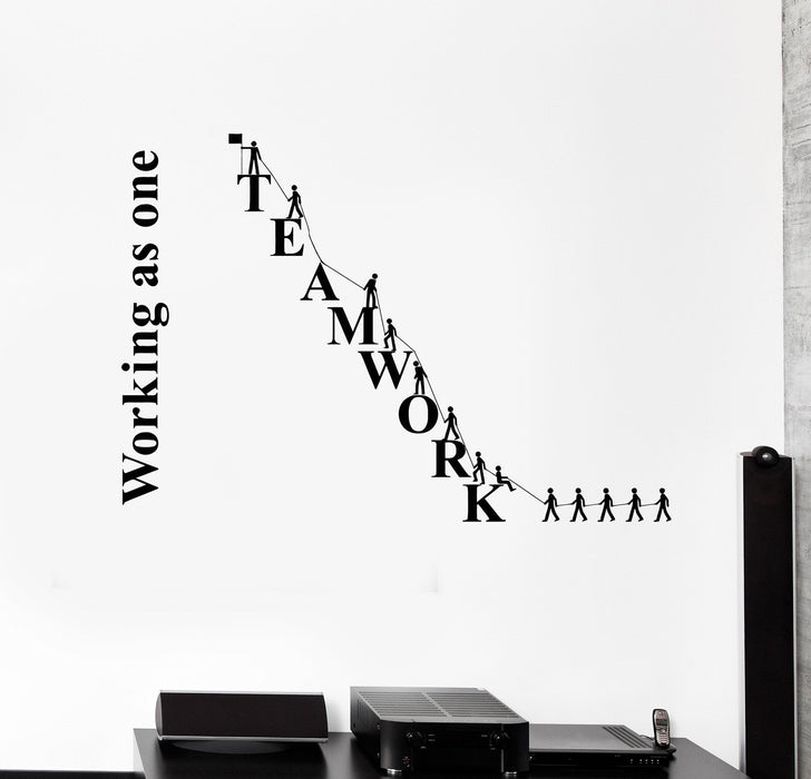 Vinyl Wall Decal Teamwork Office Worker Decoration Stickers Unique Gift (ig4521)