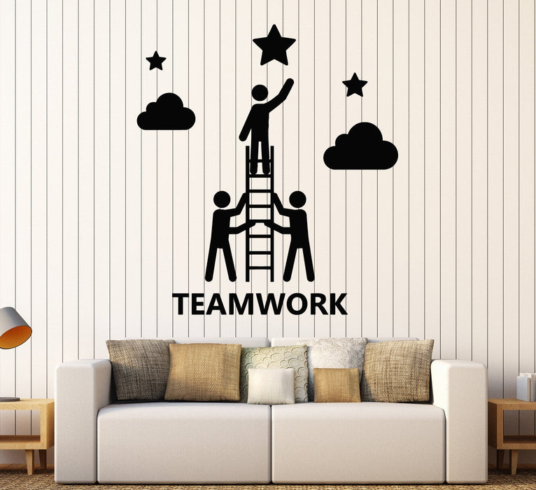 Vinyl Wall Decal Teamwork Office Decor Company Stickers Mural Unique Gift (ig4588)