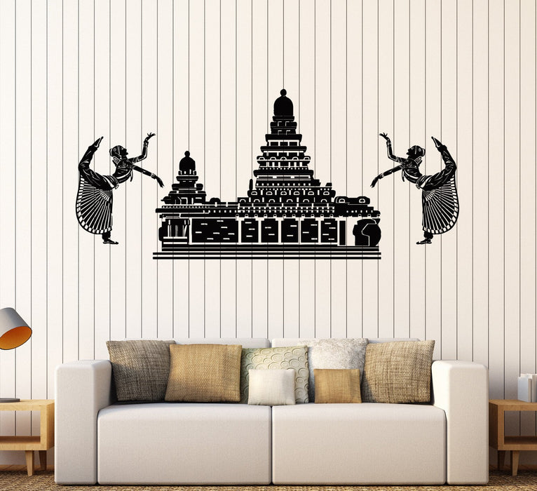 Vinyl Wall Decal Thailand Thai Temple Dancing Woman Stickers Unique Gift (ig4456)