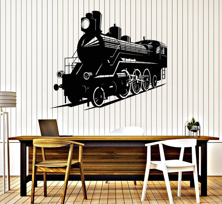 Vinyl Wall Decal Train Railway Child Room Kids Stickers Mural Unique Gift (ig4111)