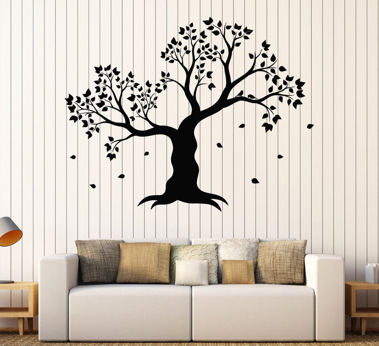 Vinyl Wall Decal Tree Leaves House Interior Room Decoration Stickers Unique Gift (ig4361)