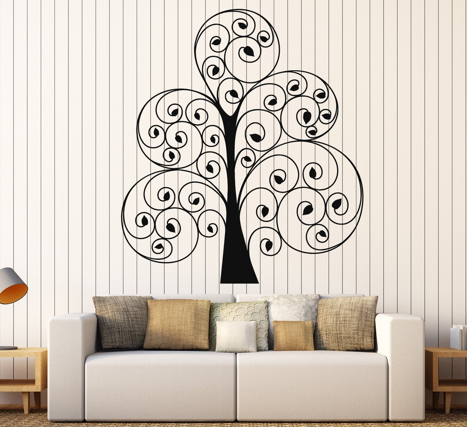 Wall Sticker Vinyl Tree Leaves Living Room Art Decal Art Unique Gift ...