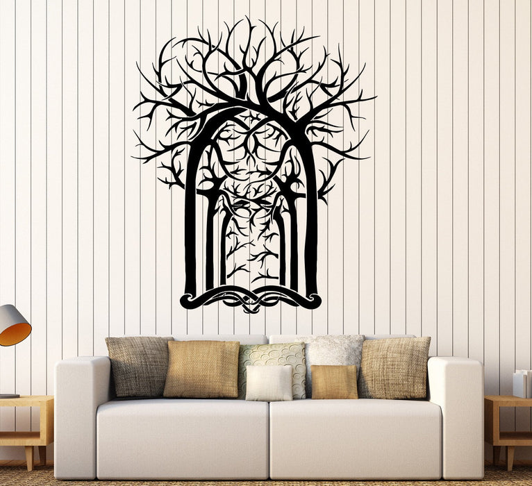 Vinyl Wall Decal Trees Forest House Interior Room Art Stickers Unique Gift (ig4163)