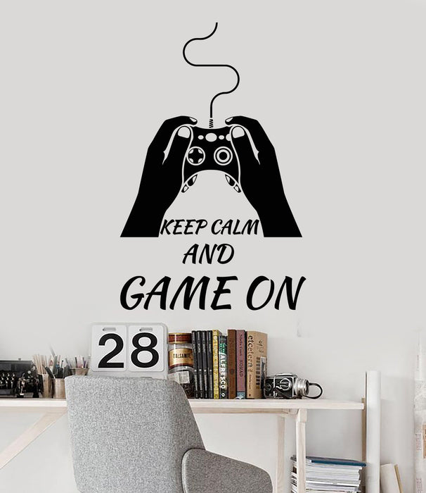 Vinyl Wall Decal Video Game Quote Play Room Gamer Stickers Mural Unique Gift (ig4562)