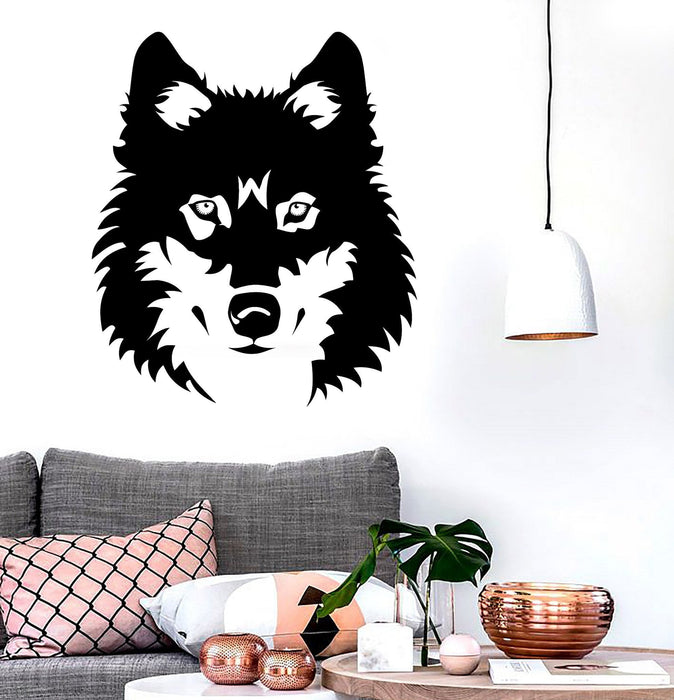 Vinyl Decal Wolf Beautiful Animal Zoo Tribal Art Mural Wall Stickers Unique Gift (ig047)
