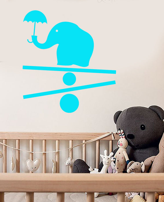 Vinyl Wall Decal Baby Elephant Animal Child Room Nursery Stickers Unique Gift (599ig)
