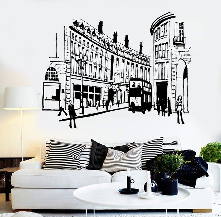 Vinyl Wall Decal England London Street UK English Decor Stickers Mural Unique Gift (ig3654)