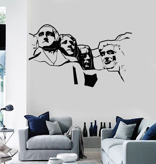 Наклейка на стену гора Рашмор США Соединенные Штаты Декор виниловые наклейки уникальный подарок (ig2895)