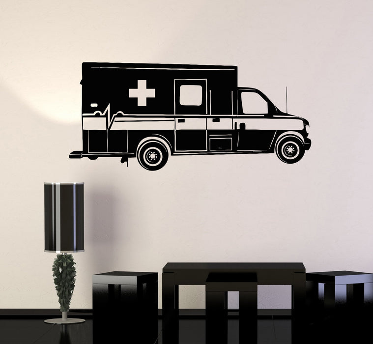 Wall Decal Ambulance Car Medicine Mural Vinyl Stickers Unique Gift (ig2921)