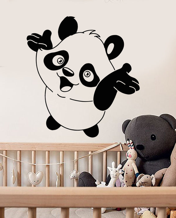 Vinyl Decal Baby Panda Cute Animal Nursery Kids Room Wall Stickers Unique Gift (ig2950)