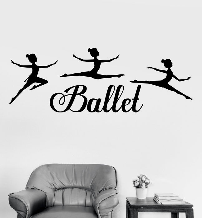 Vinyl Wall Decal Ballet Dancing Girls Dance Room Stickers Art Mural Unique Gift (ig3471)