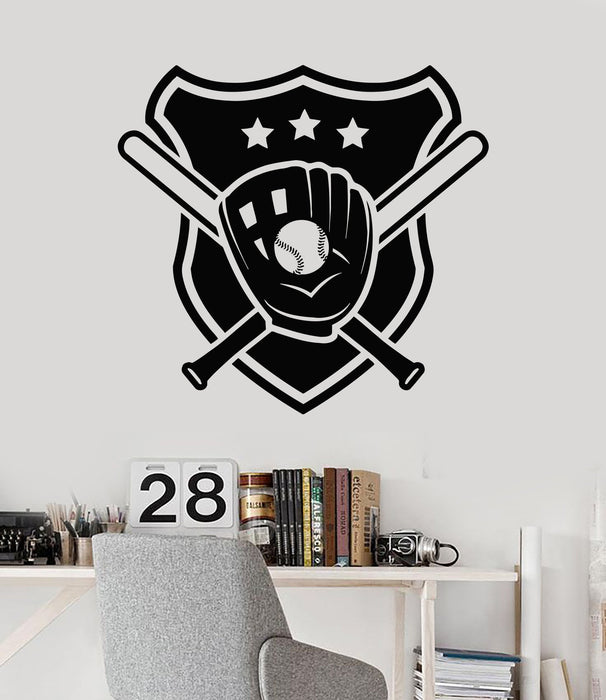 Vinyl Wall Decal Baseball Sport Sports Fan Boys Room for Men Stickers Unique Gift (ig3125)