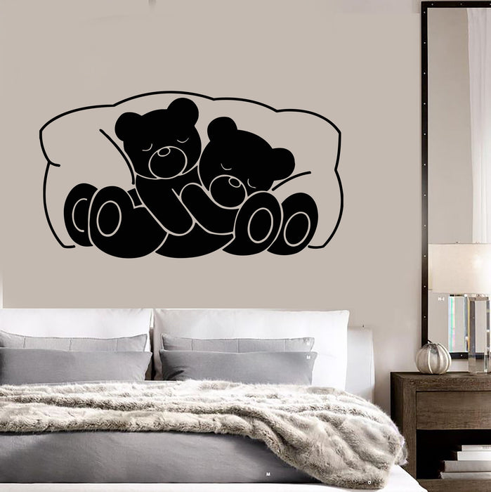 Vinyl Decal Bear For Children Animal For Bedrooms Nursery Wall Stickers Unique Gift (ig1552)