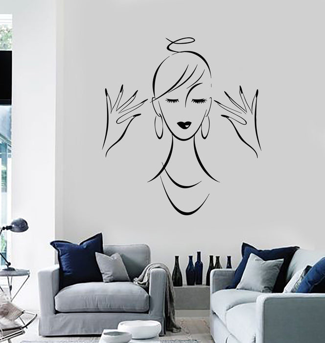 Vinyl Decal Beauty Salon Fashion Woman Girl Style Room Decor Stickers Unique Gift (ig2774)