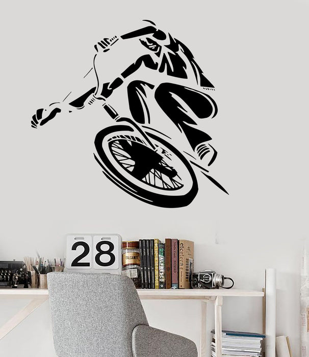 Vinyl Wall Decal BMX Bike Cyclist Teen Room Art Urban Style Stickers Unique Gift (ig3157)