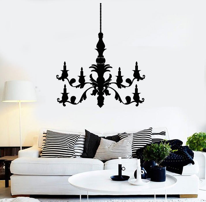 Vinyl Wall Decal Candle Chandelier House Room Decoration Stickers Unique Gift (ig3786)