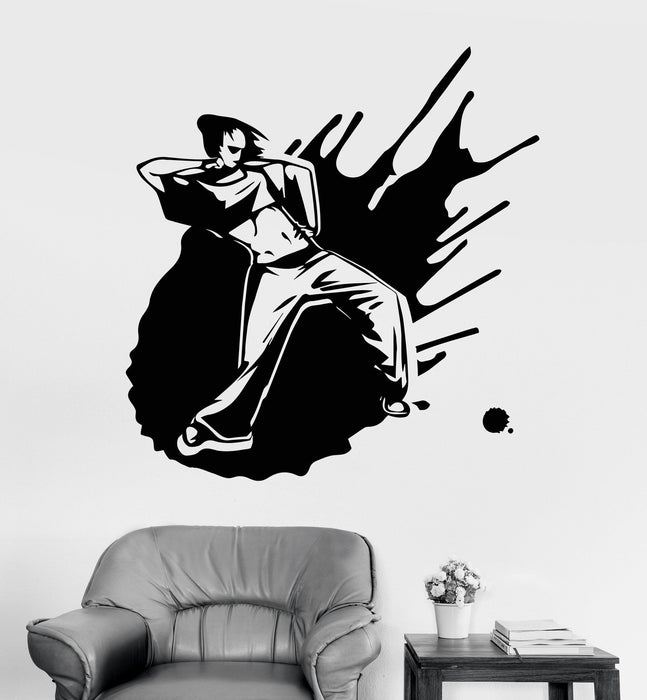 Wall Vinyl Decal Dance Hip Hop Girl Night Club Music Dancer Stickers Unique Gift (ig3081)
