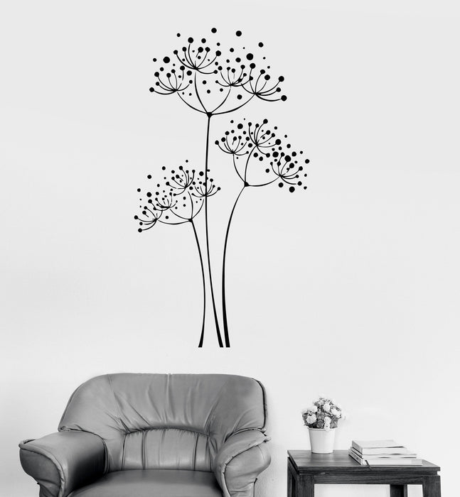 Vinyl Wall Decal Dandelion Flowers House Floral Art Room Decoration Stickers Unique Gift (ig2981)