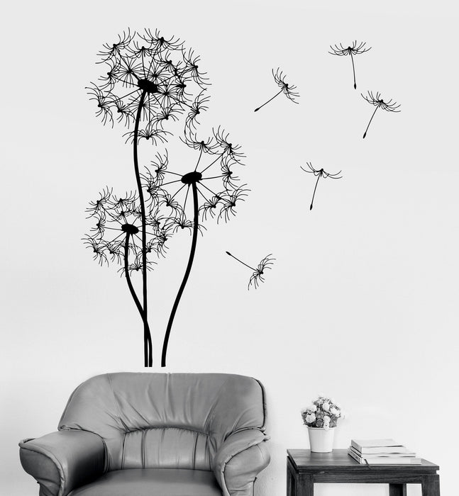 Vinyl Wall Decal Dandelion Flower Floral Room Decoration Stickers Mural Unique Gift (ig3356)