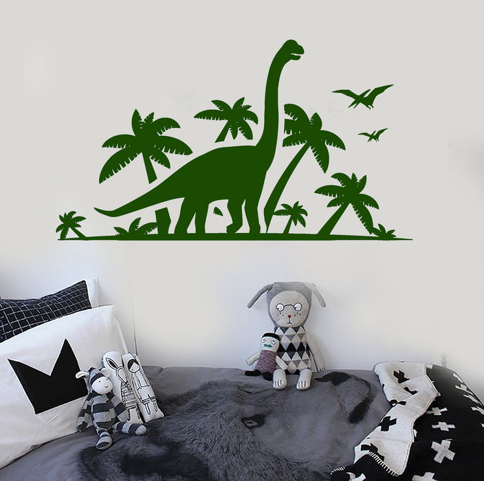Autocollant mural en vinyle Dinosaur Park pour chambre d'enfant, cadeau unique (ig3828)